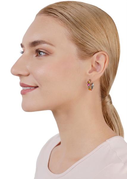 Coralline/ Orange - Water Cascade earrings - Konplott